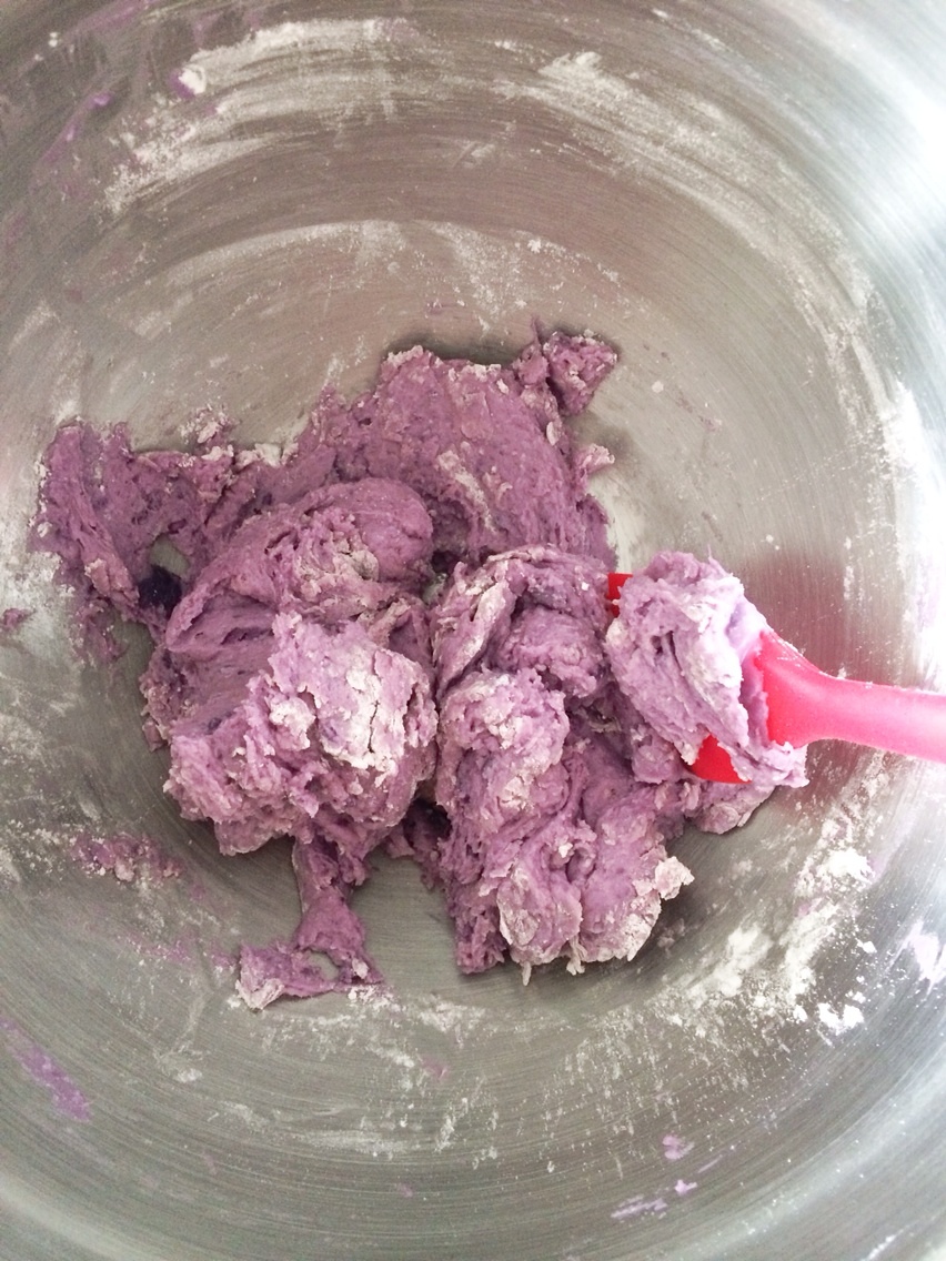 紫薯椰香戚风的做法 步骤3