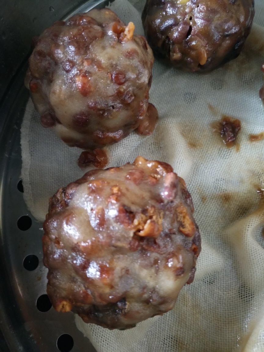 糯米粉红豆红枣窝窝头