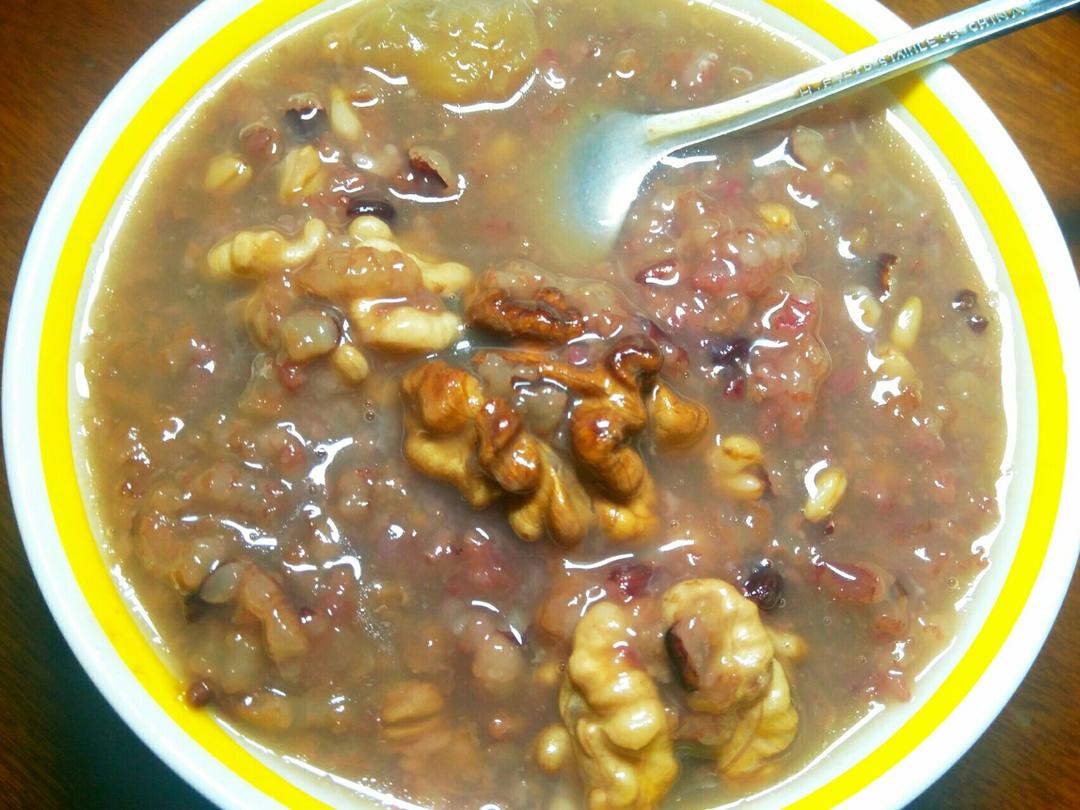 我0110做的核桃花生粥