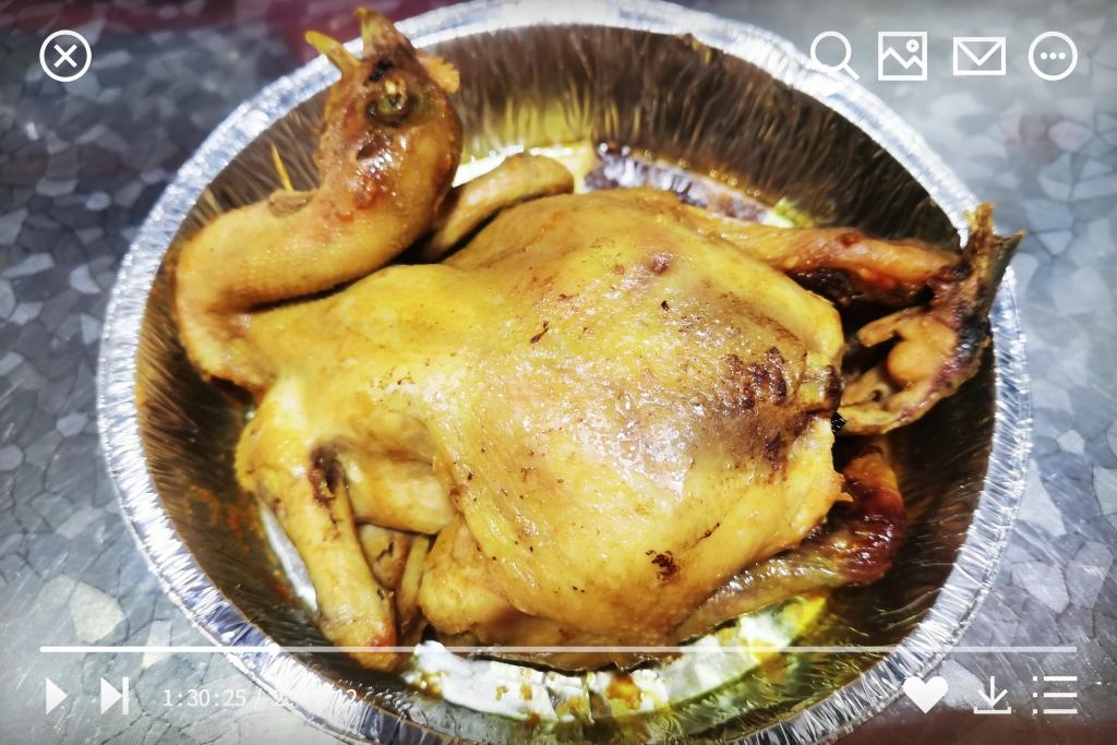 鹽焗烤雞（空氣炸鍋版）的做法