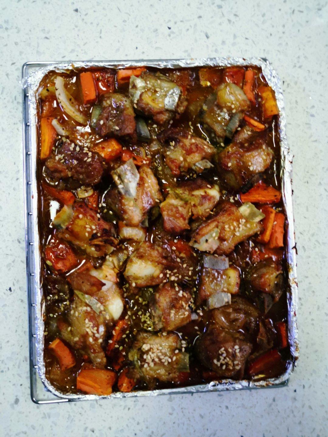 蒜香烤排骨（烤箱版）