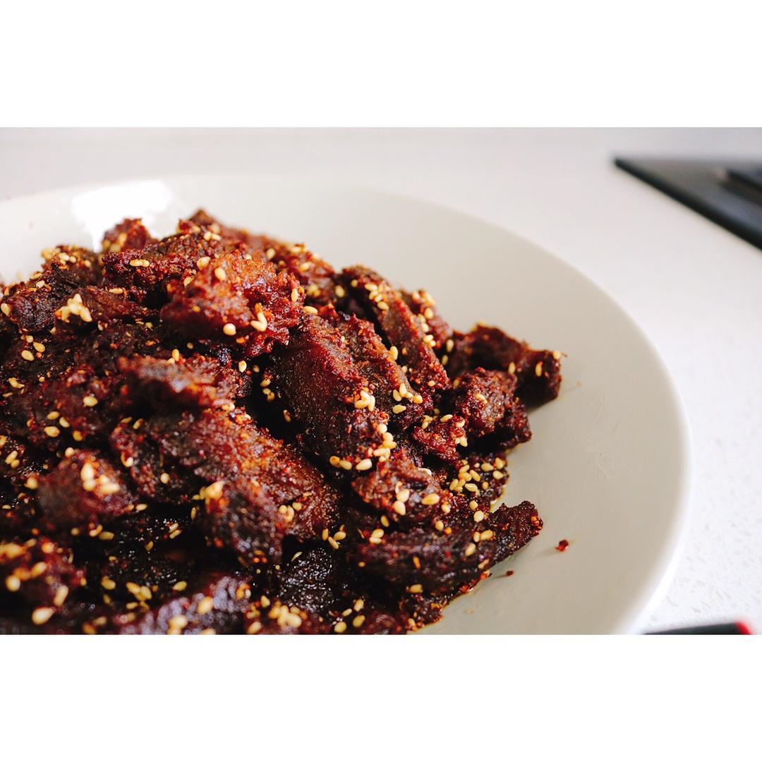 香辣牛肉干（内含宝宝吃的无辣版本）