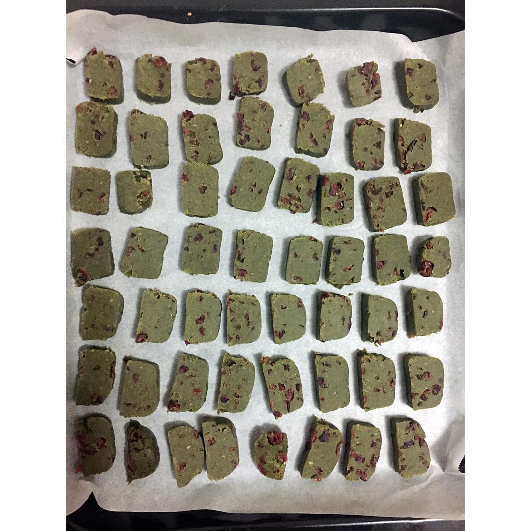 抹茶蔓越莓饼干