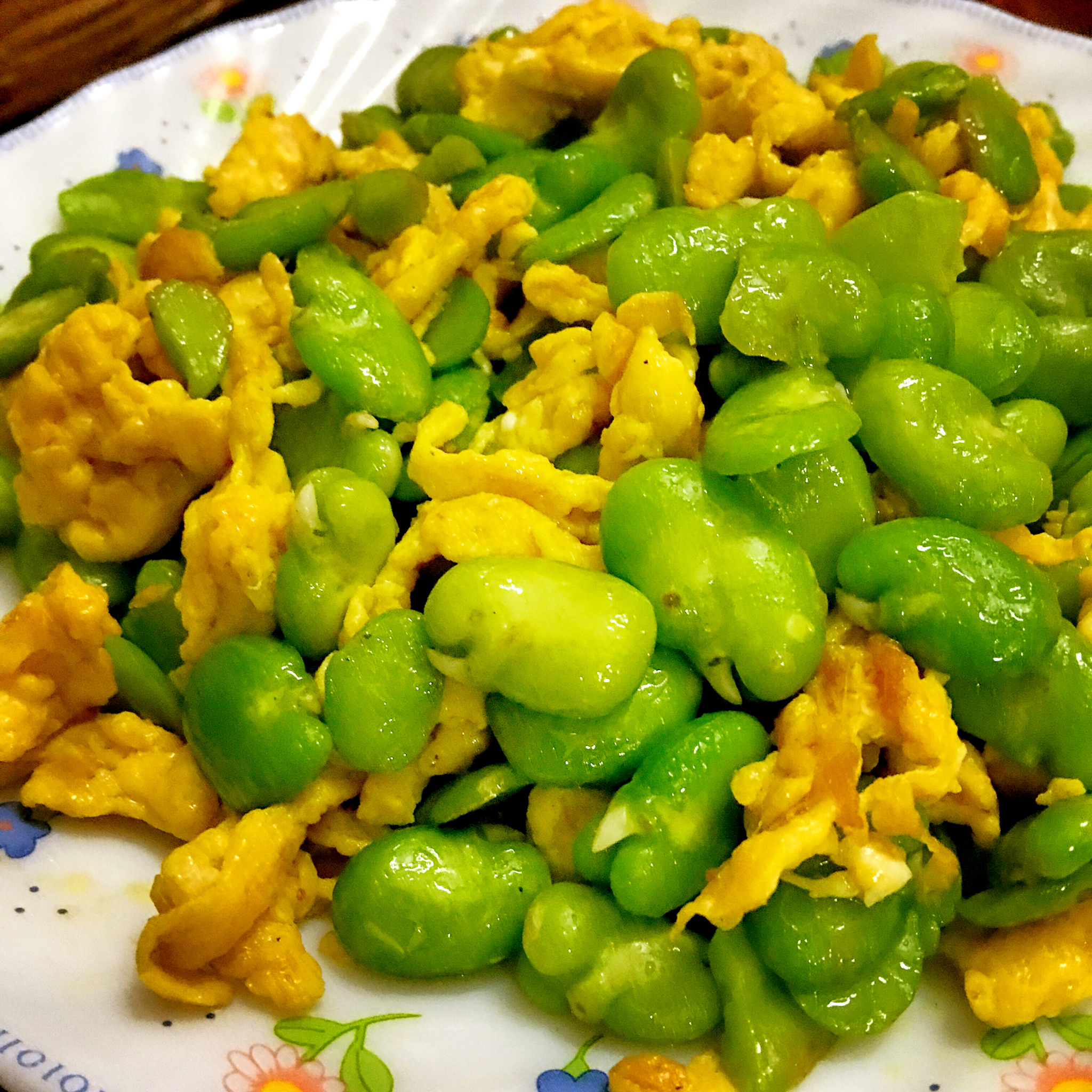 大饶做的鸡蛋蚕豆米