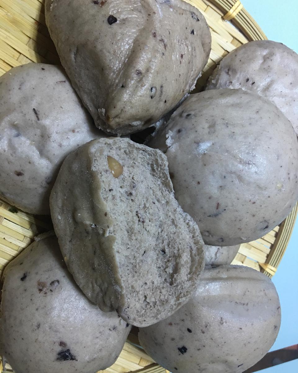 紫米牛奶馒头（快手）