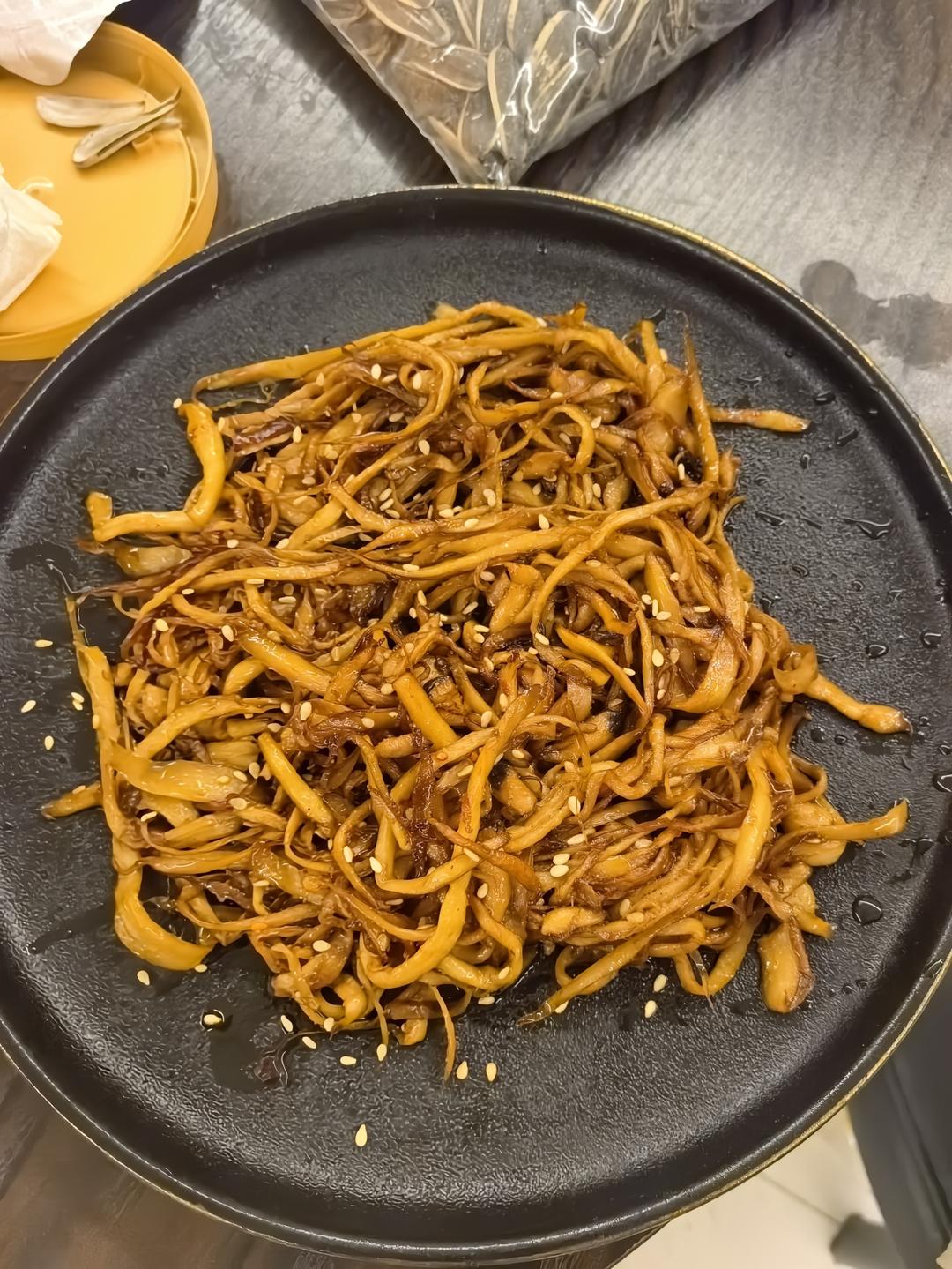 越嚼越香‼️比肉还要好吃👉干煸孜然杏鲍菇