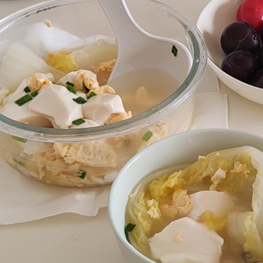 白菜豆腐汤