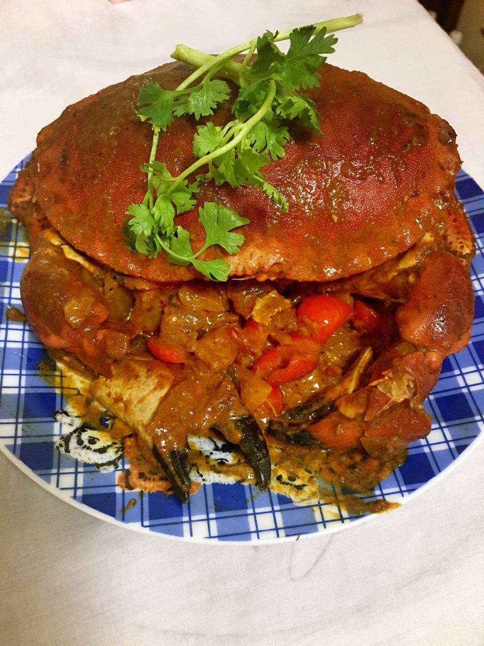 咖喱炒英国黄金面包蟹【主食-海鲜-面包蟹】