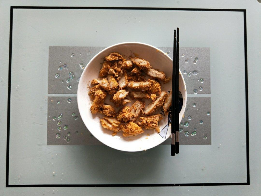 无油烤鸡排（面包糠鸡胸肉）