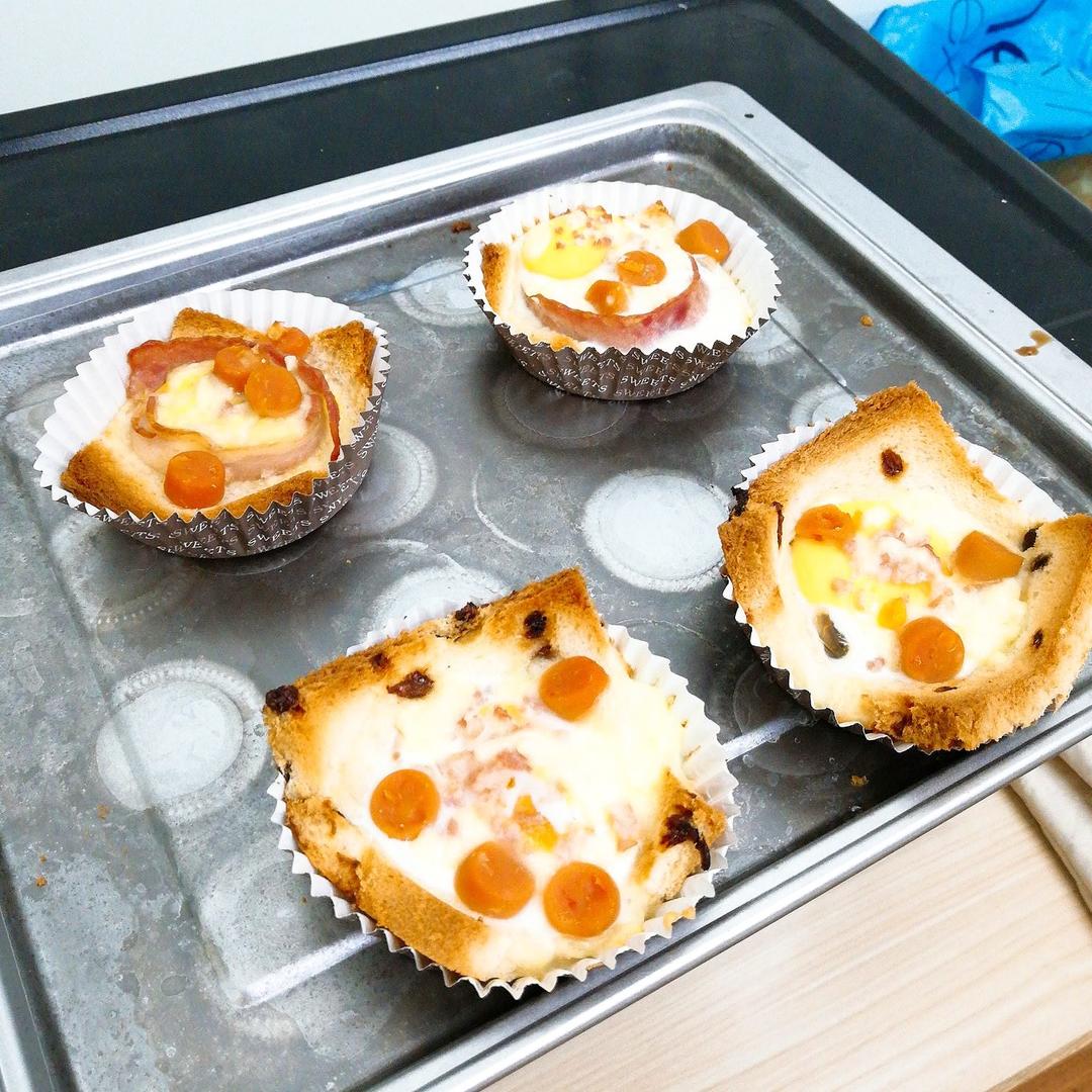 培根鸡蛋吐司杯
