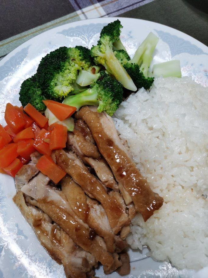 蒜香蜂蜜鸡腿饭