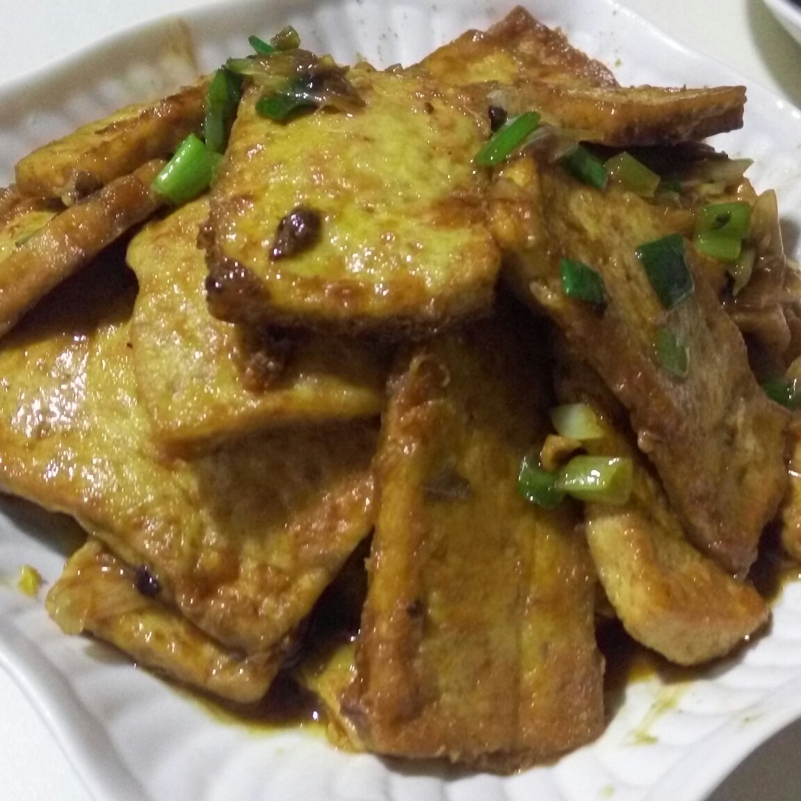 蚝油嫩豆腐