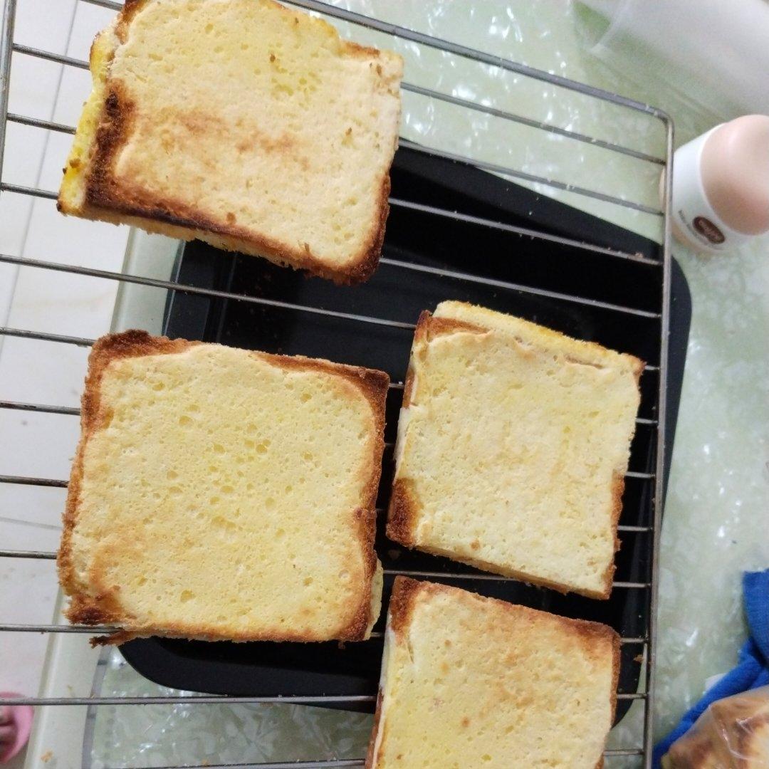 懒人版岩烧乳酪片快速消耗吐司片奶酪