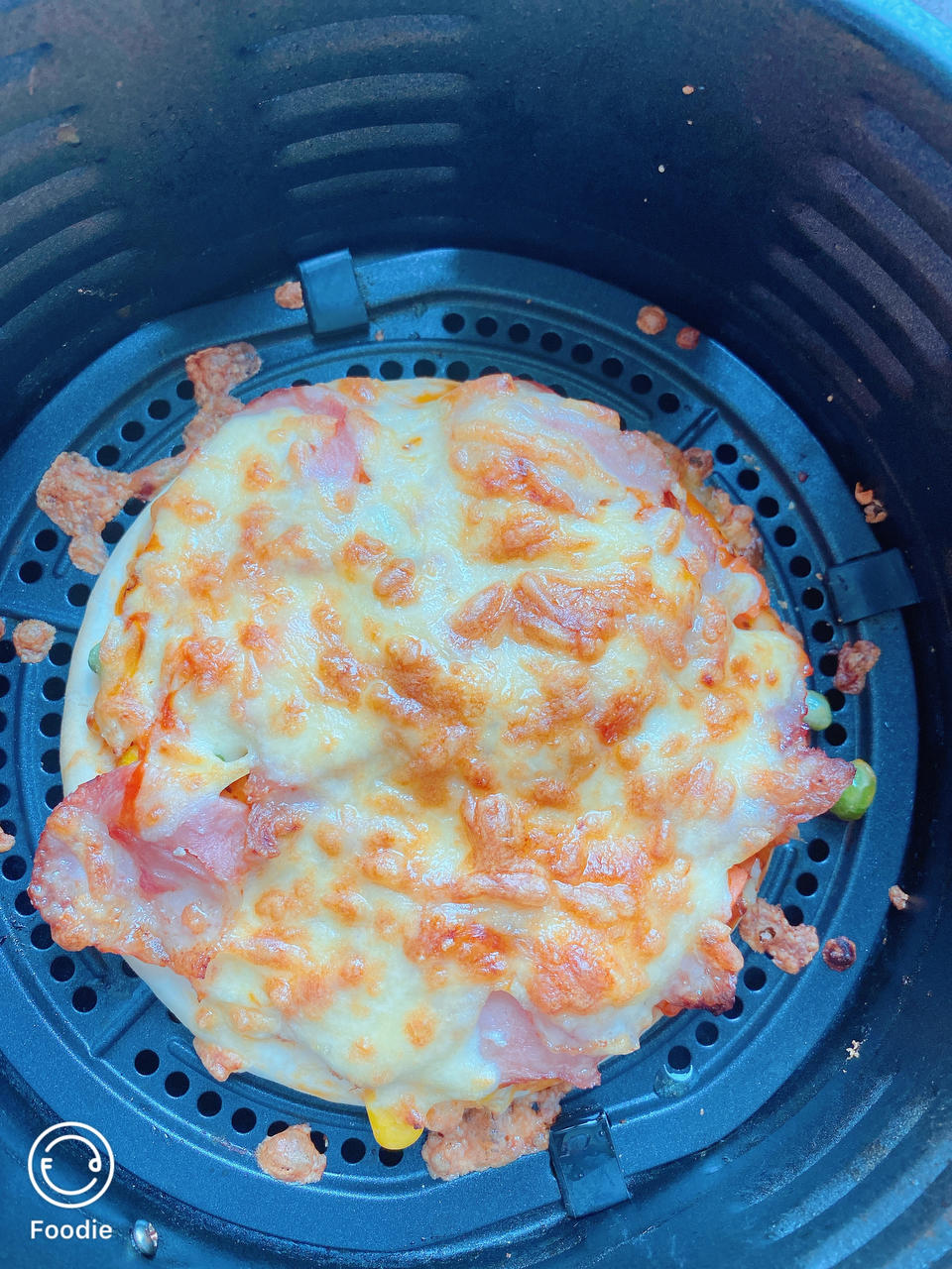 空气炸锅版pizza