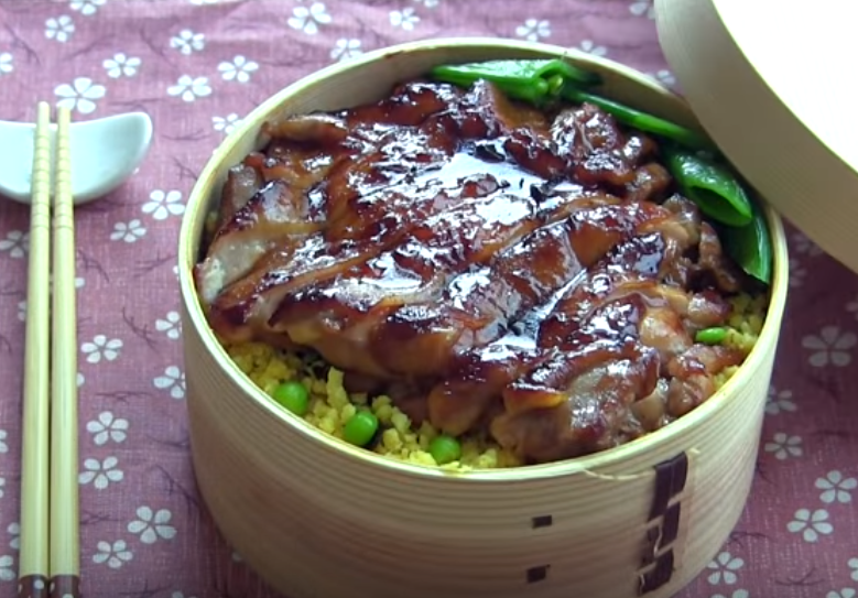照烧亲子鸡肉便当的做法