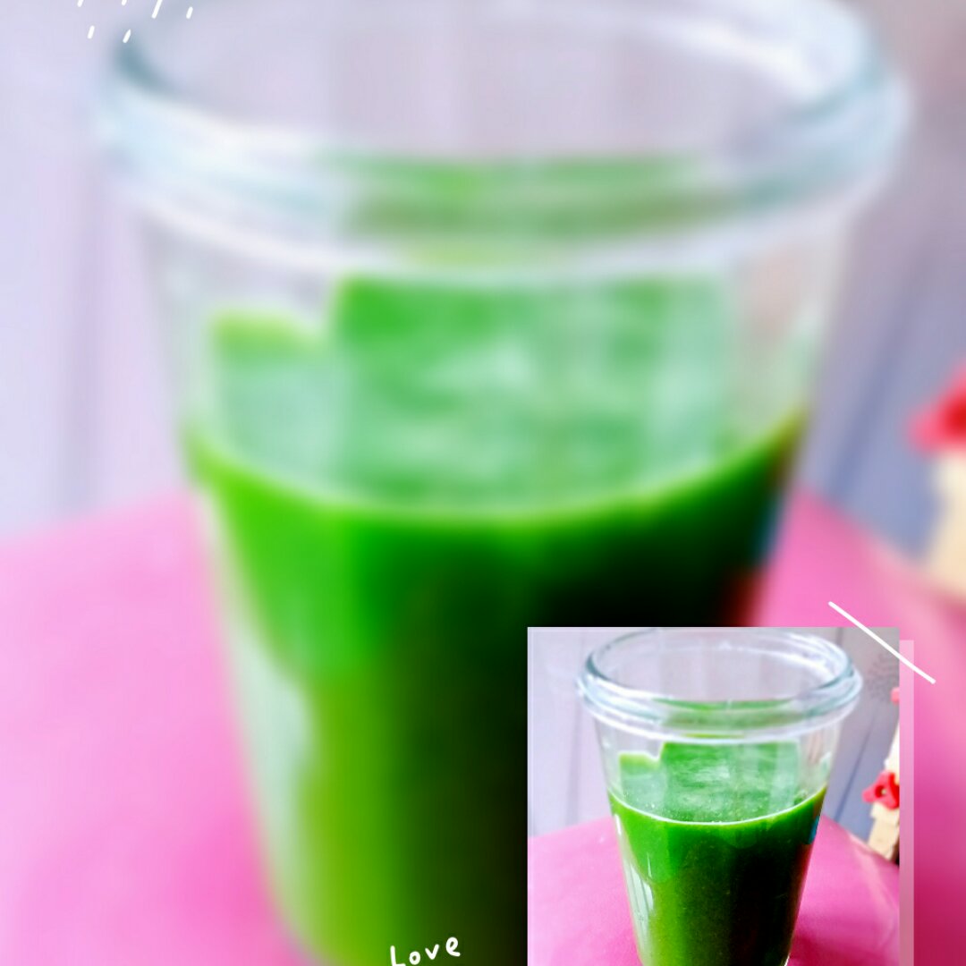 自制hey juice排毒果蔬汁。