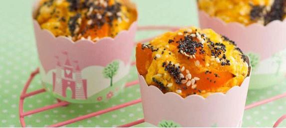 pumpkin and poppy seed savoury muffins的做法