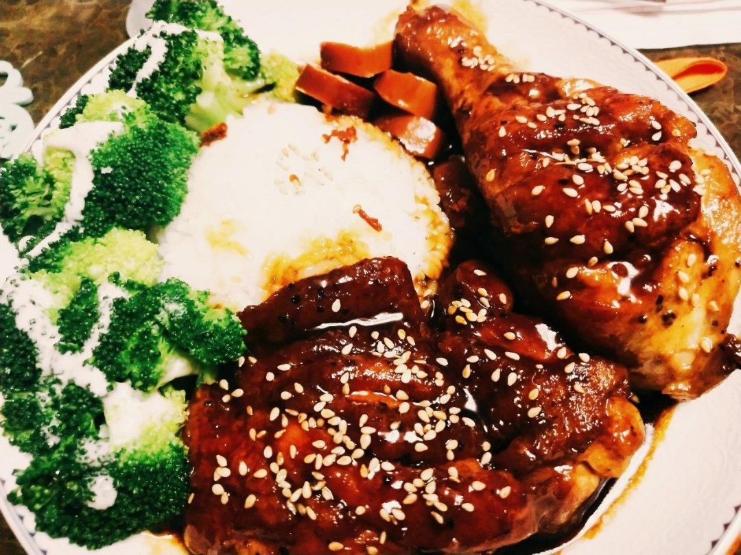 照烧鸡腿饭