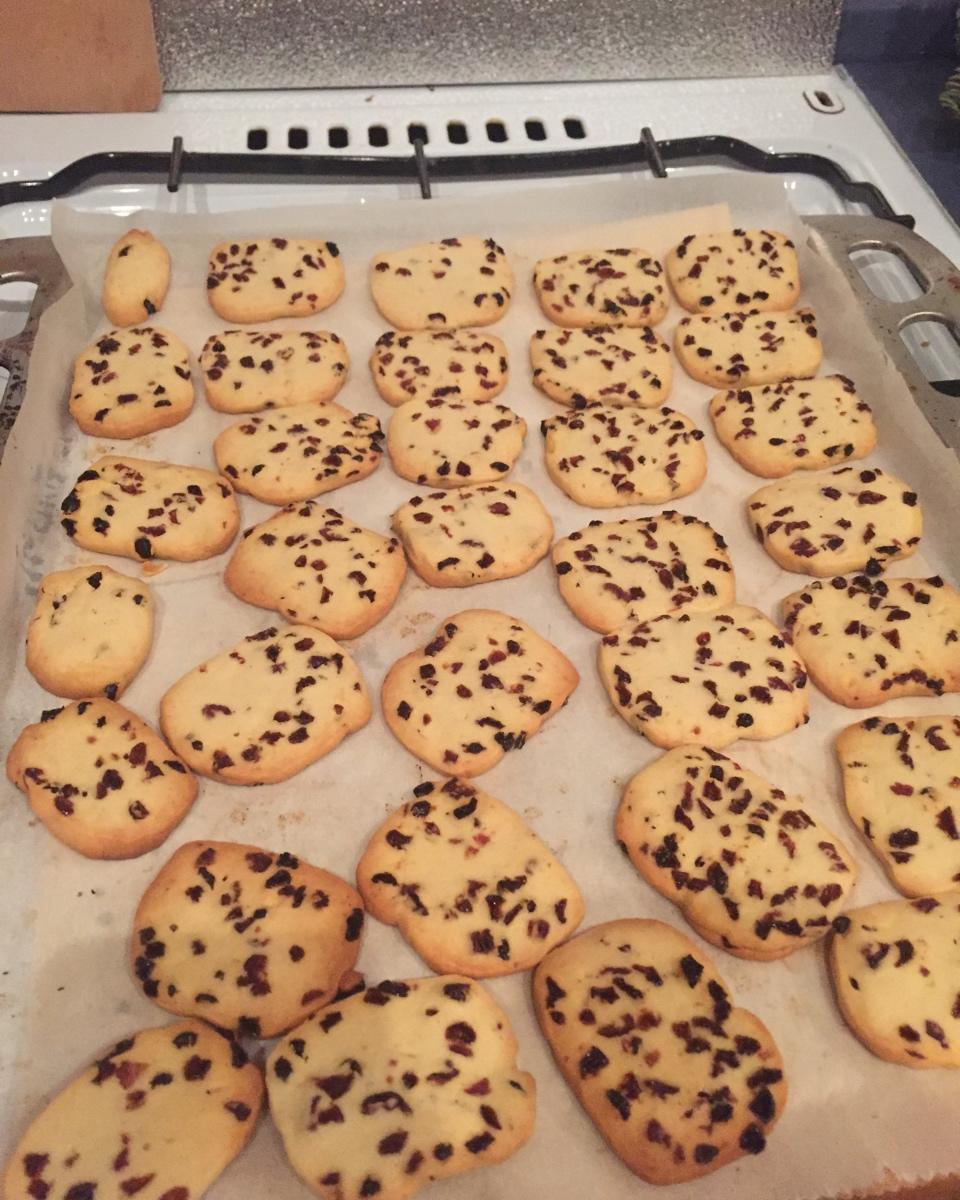 低糖少油版蔓越莓饼干