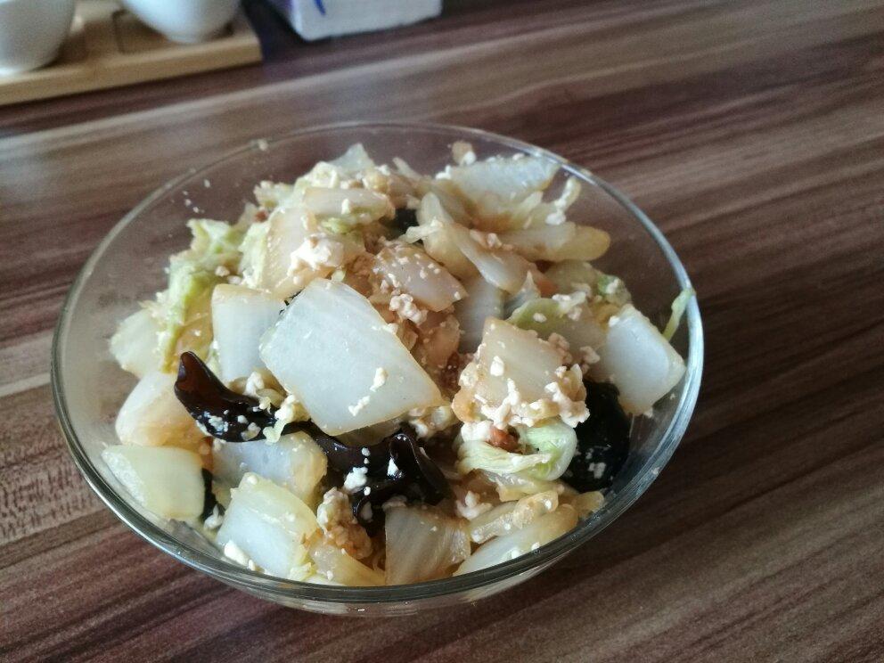 白菜炒木耳