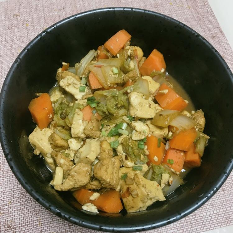 虾仁炖豆腐（低脂中餐）