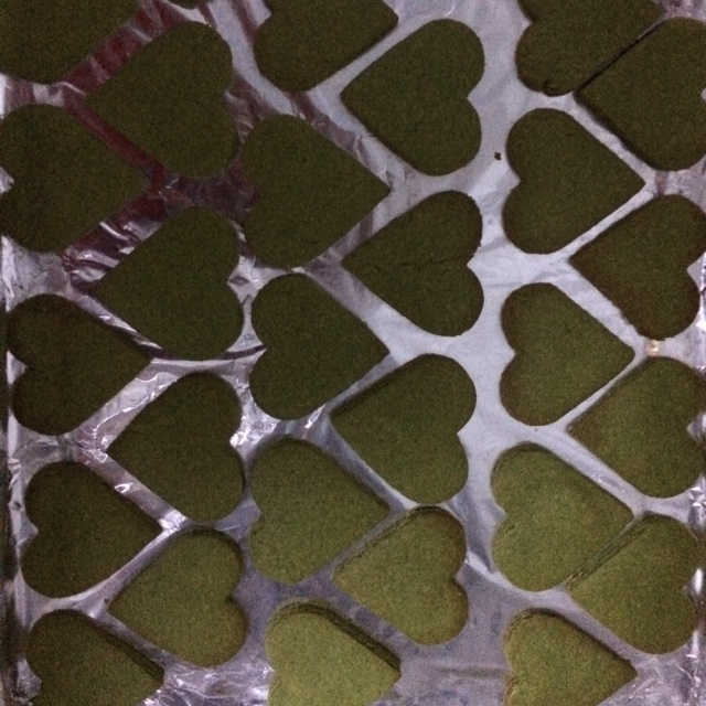 心形抹茶饼干