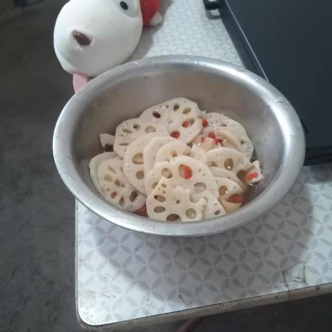 醋汁藕片【无油素食】的做法