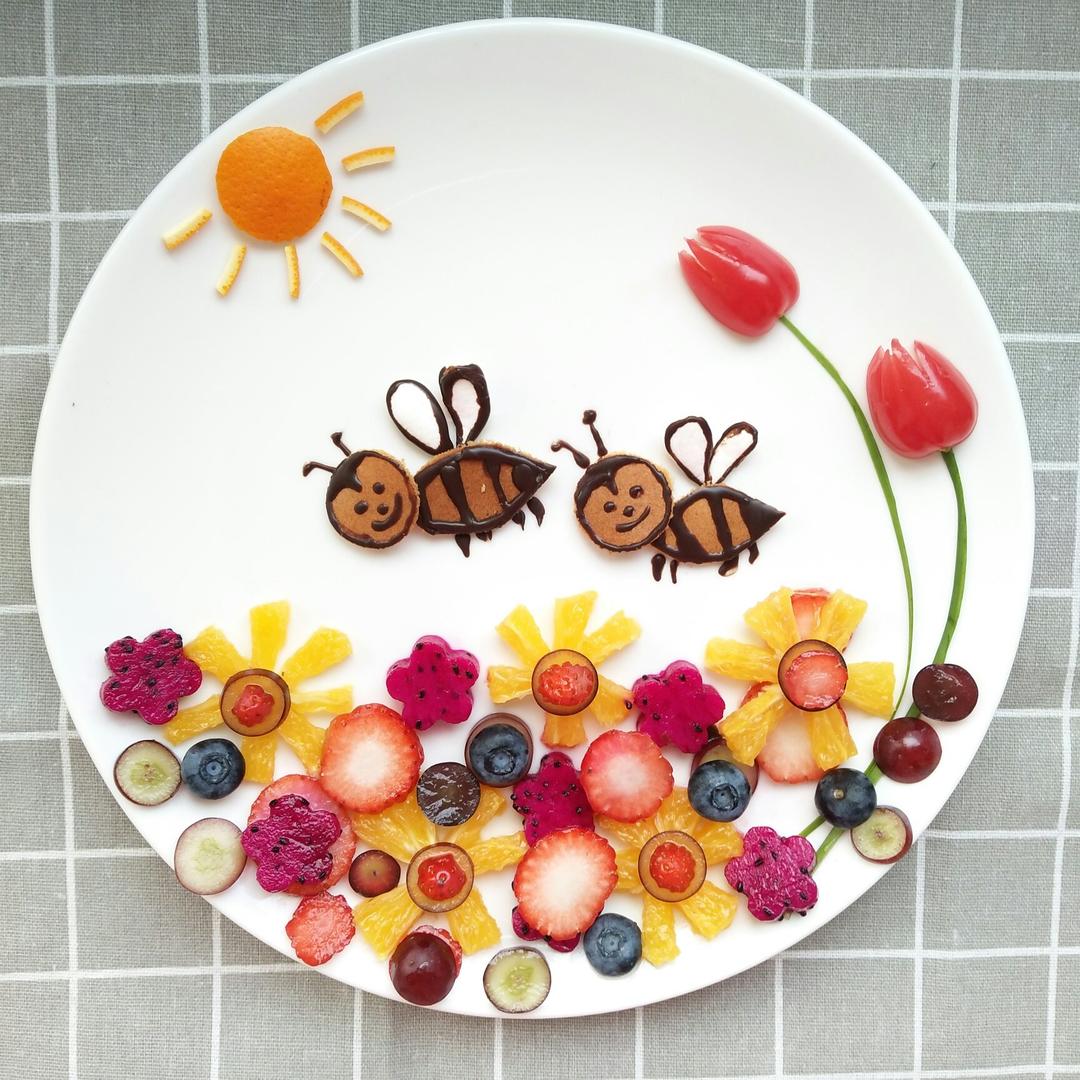 创意趣味儿童餐—两只小蜜蜂