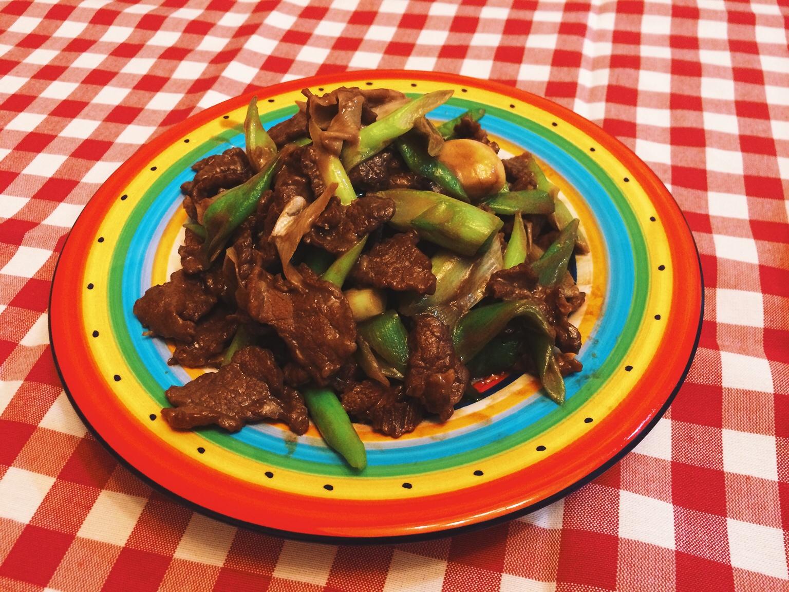 大葱炒牛肉—超简单下饭菜的做法