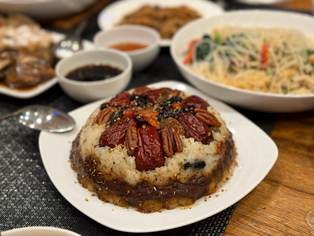 桂花豆沙八宝饭