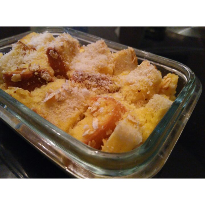 牛奶吐司鸡蛋布丁（失败吐司的归处）