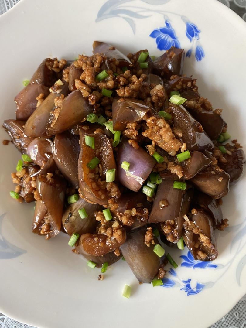极简家常肉末茄子，不腌不蒸不过油