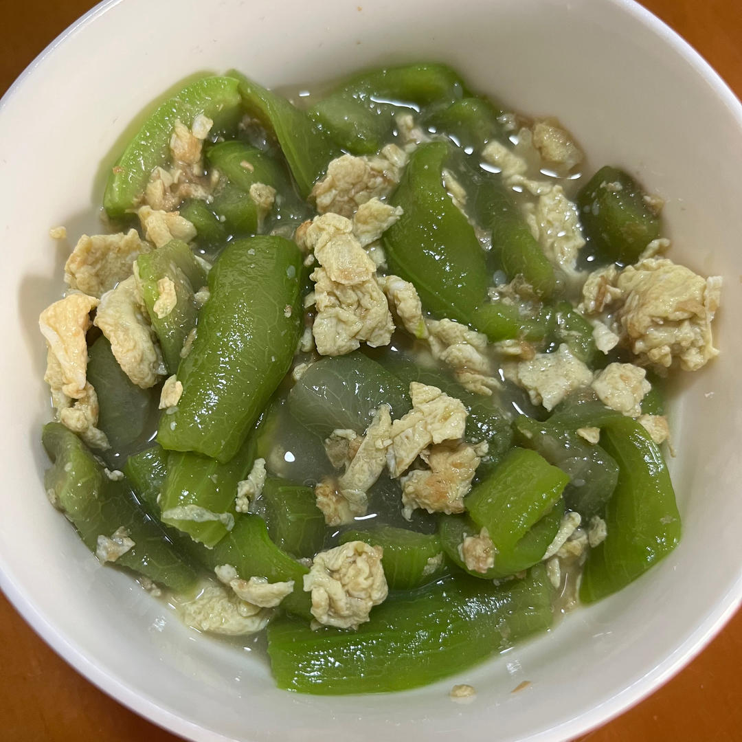 简单快手，五分钟搞定的丝瓜炒蛋