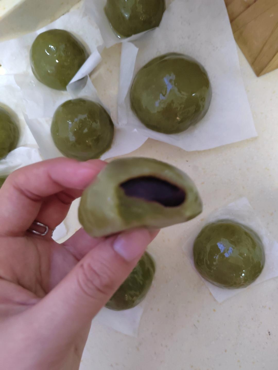 青团（艾草粉版不开裂不塌陷）