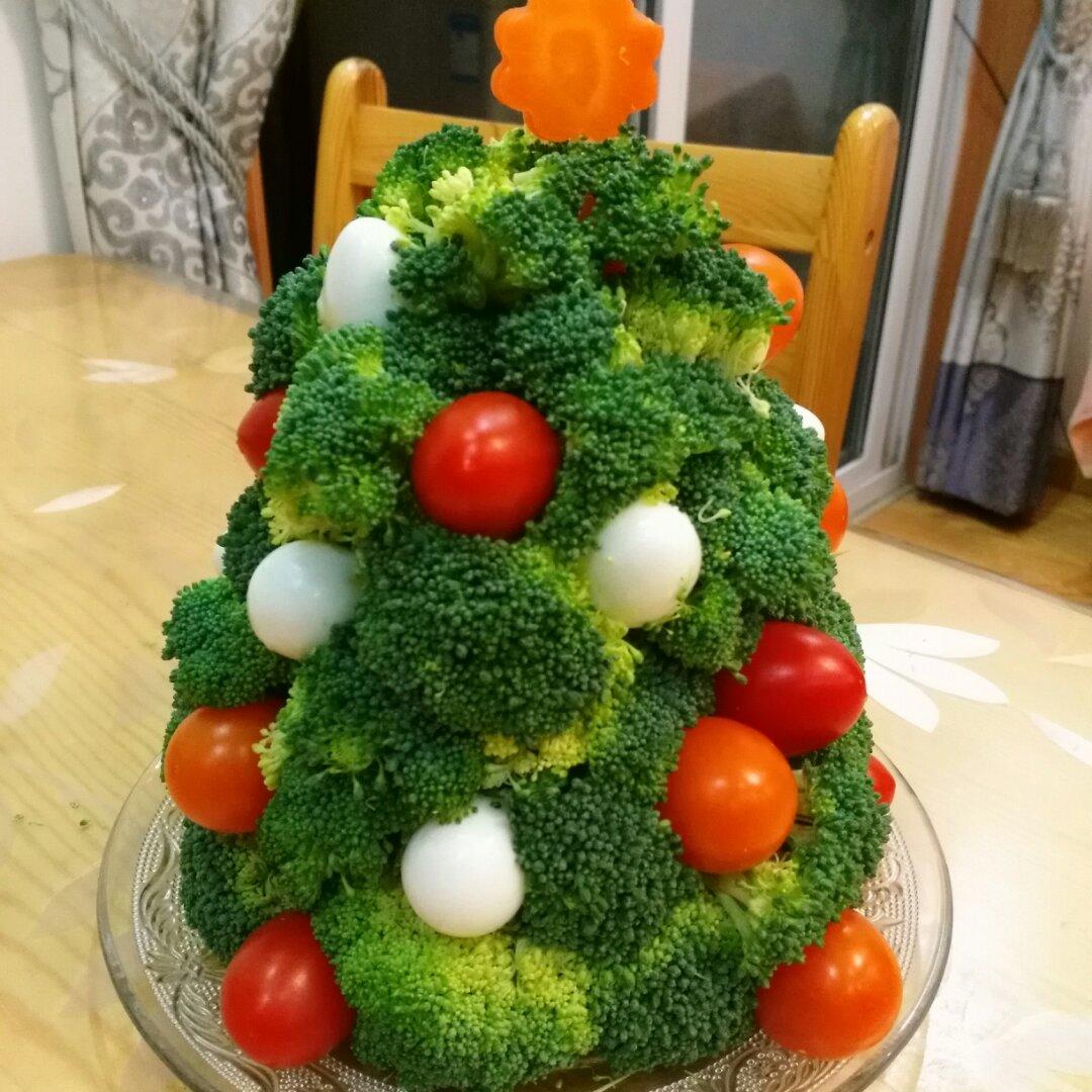 手机用户1860ctnp做的西兰花圣诞树