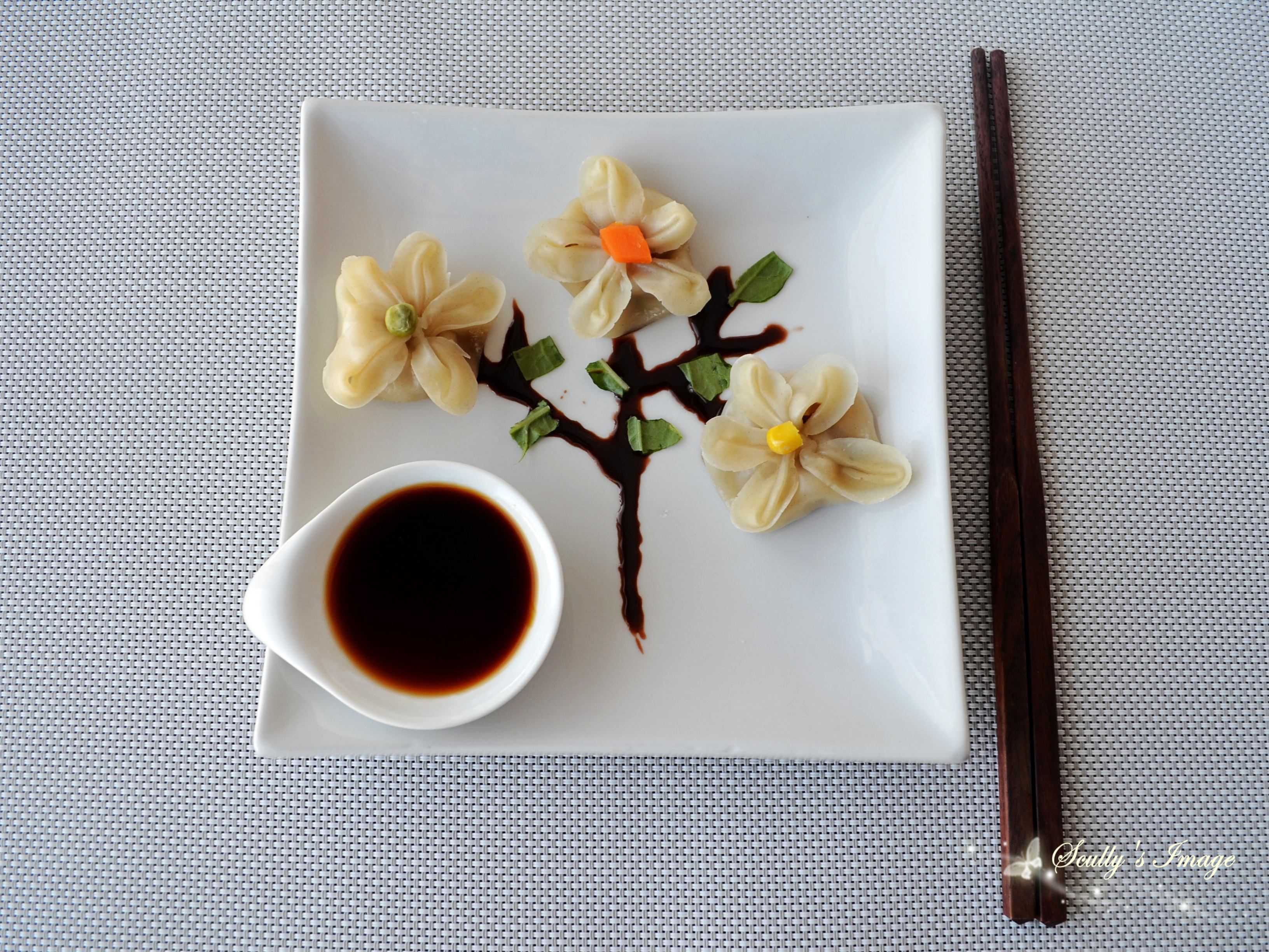 梅花蒸饺