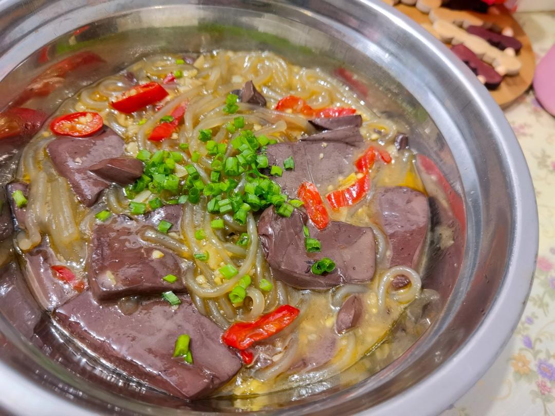 tiger 妈咪家常菜之韭菜烧鸭血