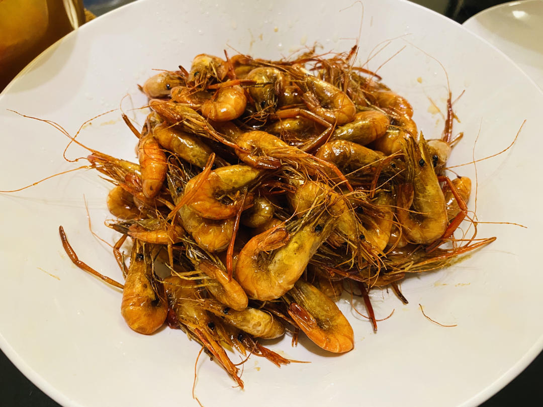 apple cai做的上海本帮油爆虾