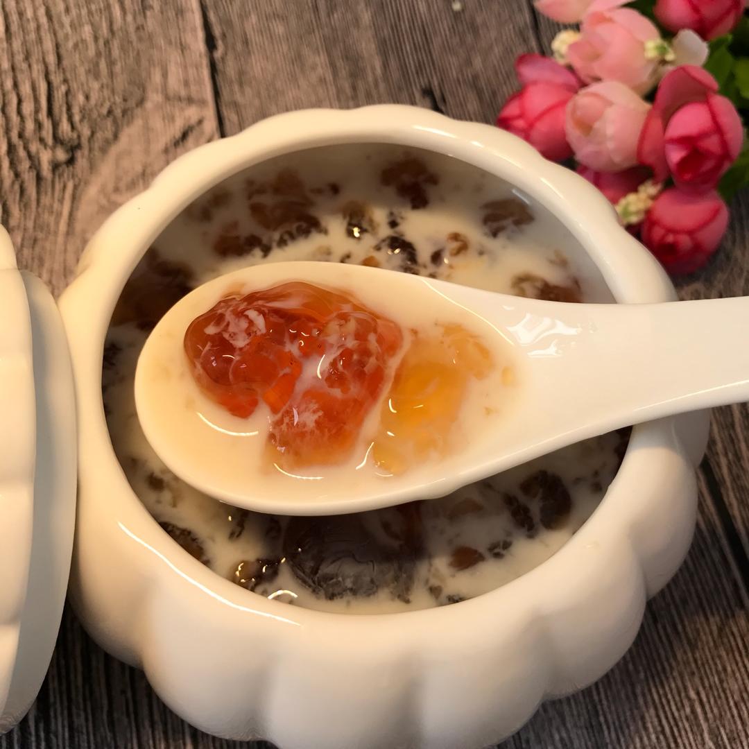 桃胶牛奶美味健康