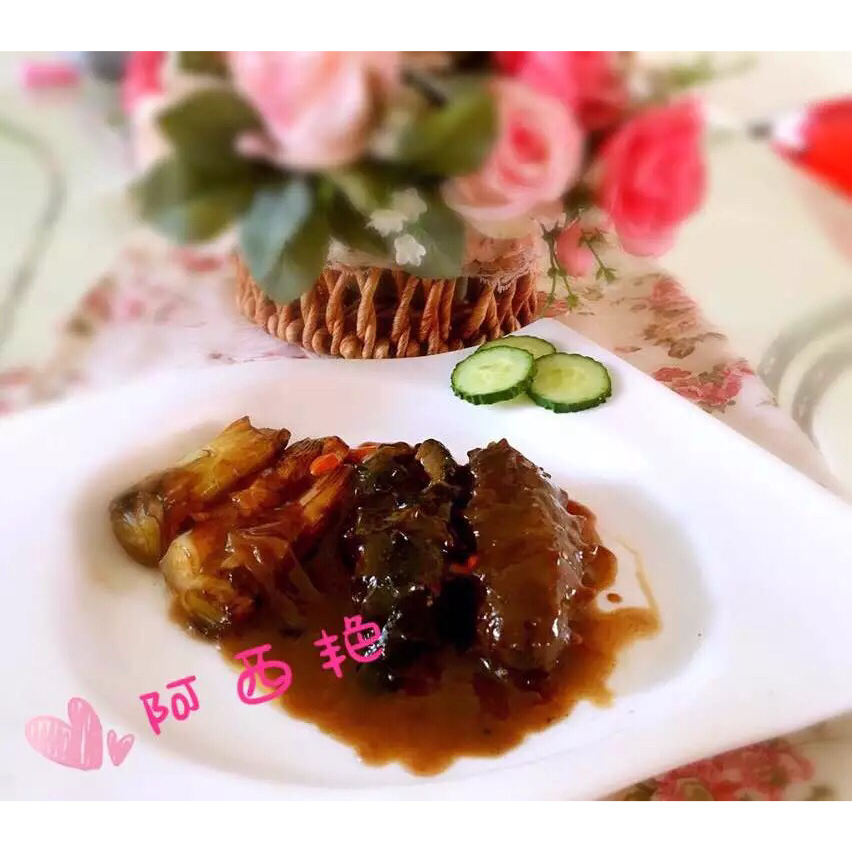 家庭版葱烧海参