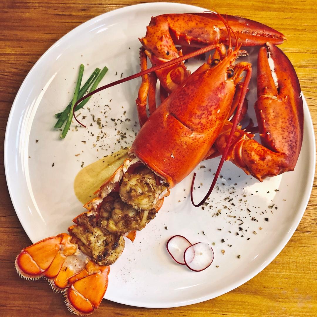 不会说话的好脾气做的黄油波士顿龙虾