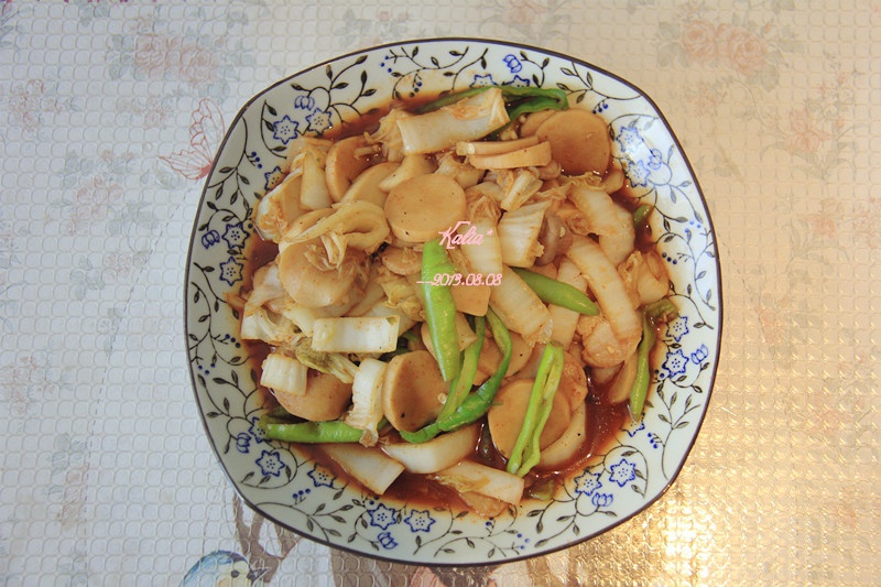 青椒素炒杏鲍菇