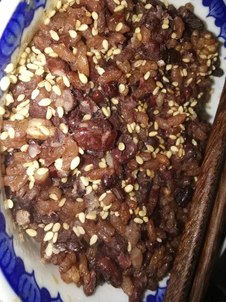 红豆糯米饭，小寒时节消寒排湿补脾肺虚寒固肾气