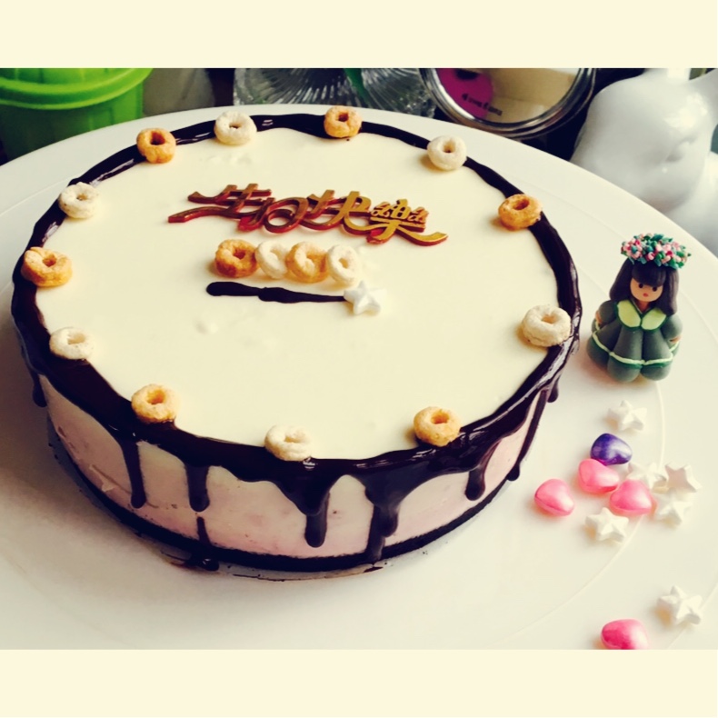 渐变蓝莓冻芝士蛋糕（免烤）