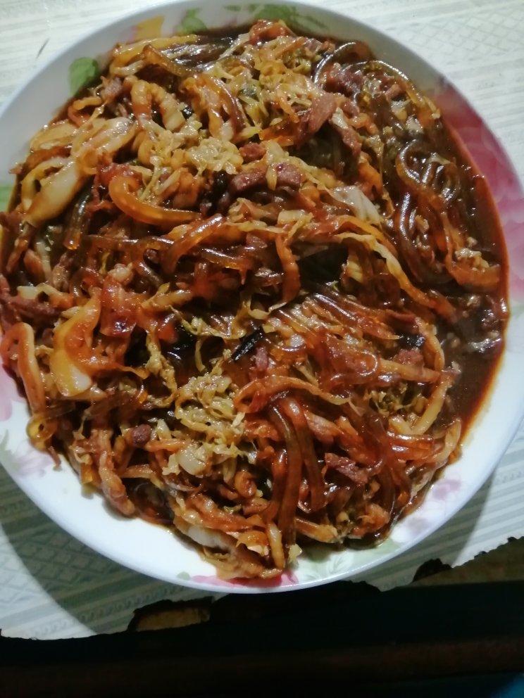 酸菜炒粉条