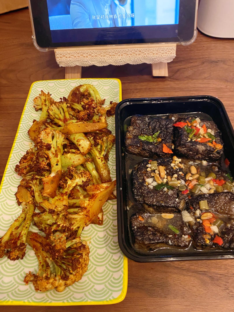 超好吃的低脂烤花菜㊙️做法简单，减脂必备