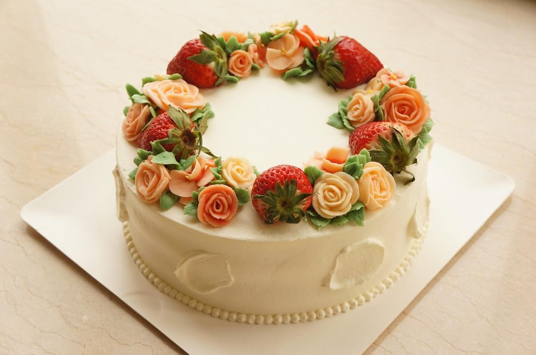 gigislittlebakery做的圣诞花环蛋糕