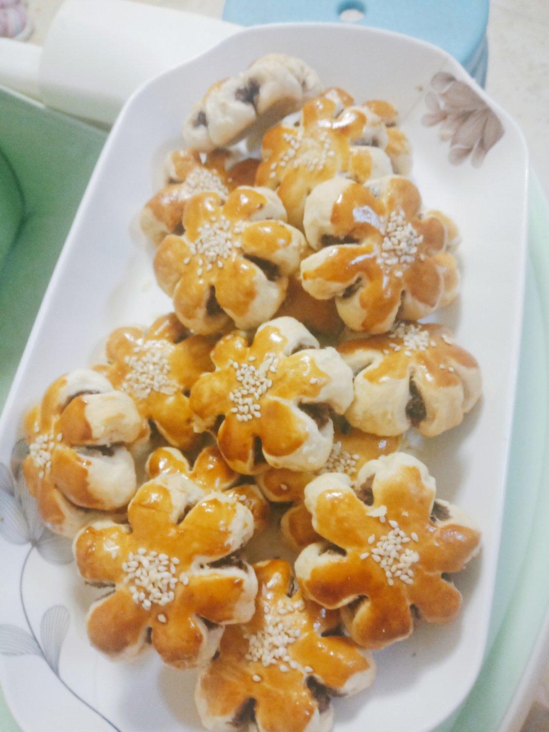 酥皮绿豆饼   酥得掉渣渣