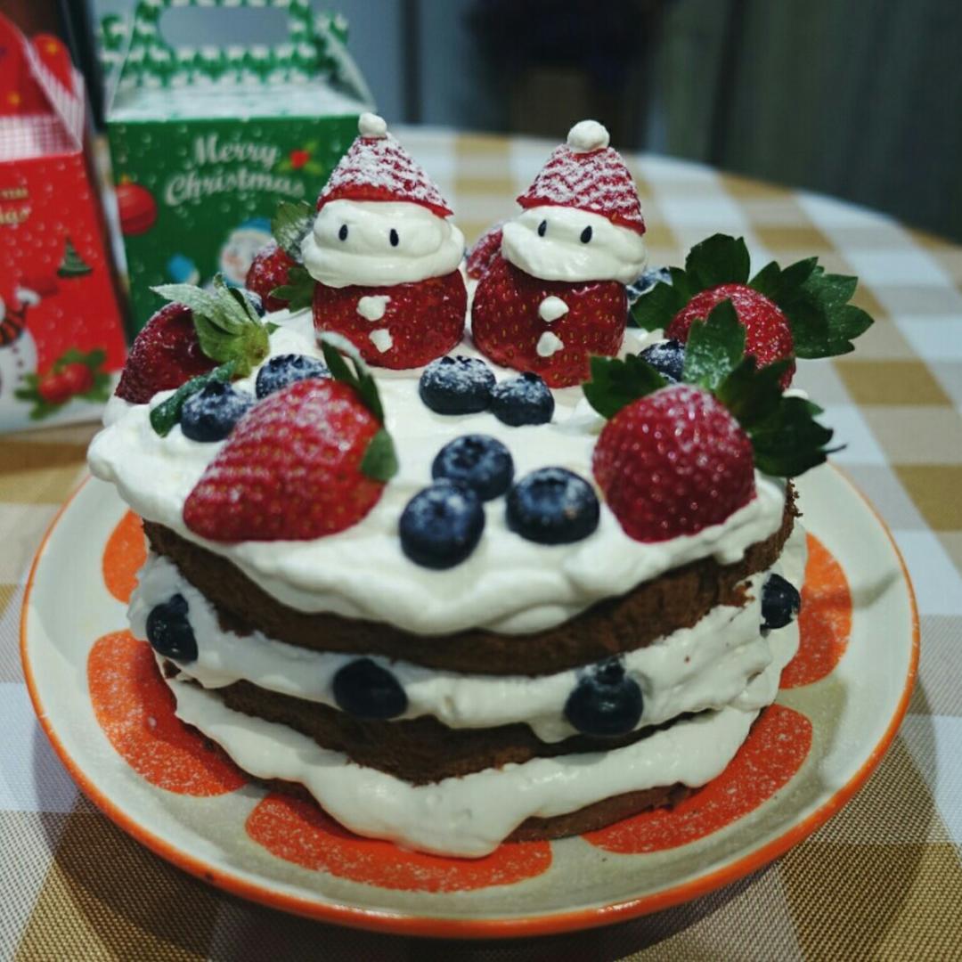 圣诞呆萌裸蛋糕