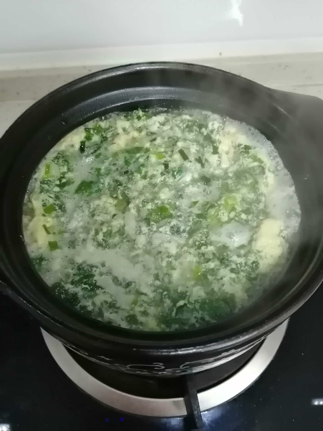 地米菜鸡蛋汤的做法